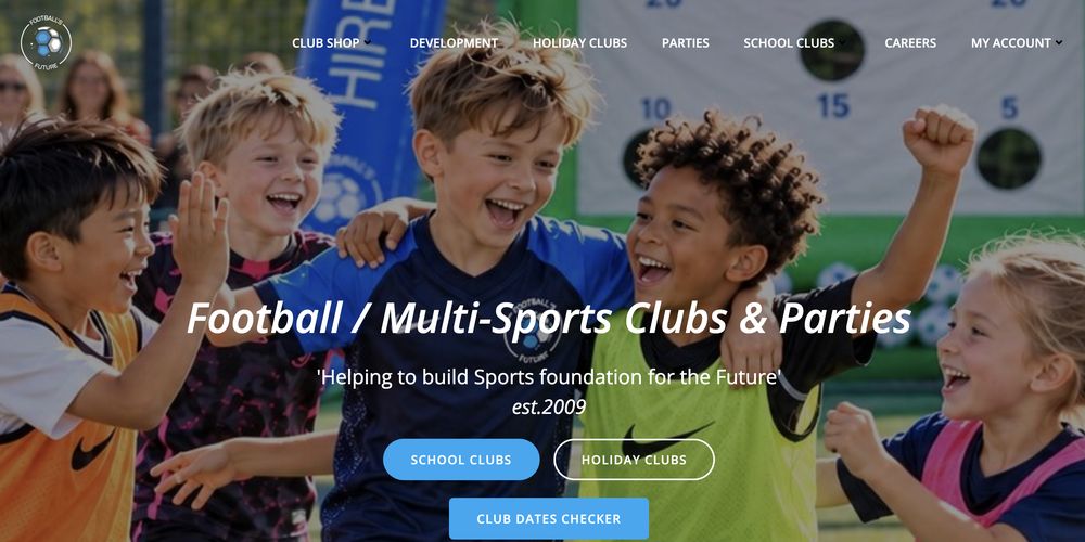 Screenshot of the Football's Future website